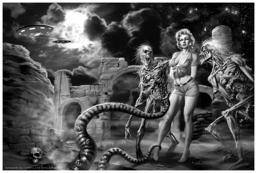 spyrale:Pinups and Monsters byCarlos Valenzuela