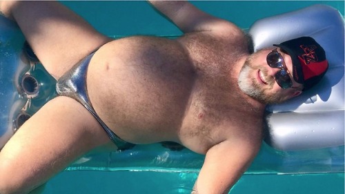 j-mobear:This is my happy place, floating on a raft in the...