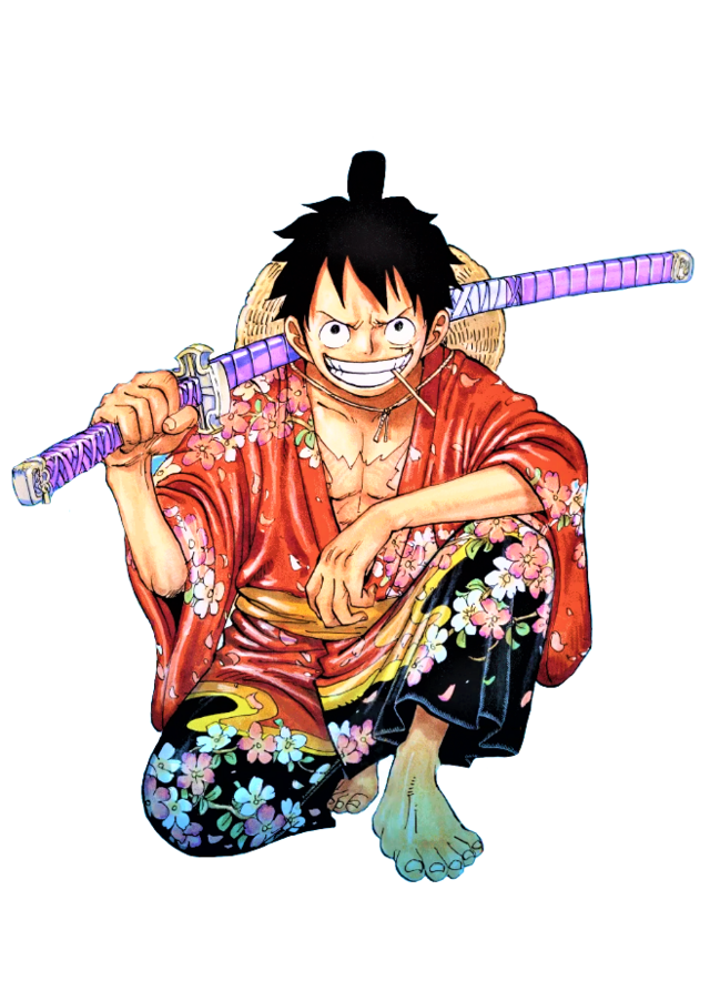 Luffy samurai in Weekly Shonen Jump 17