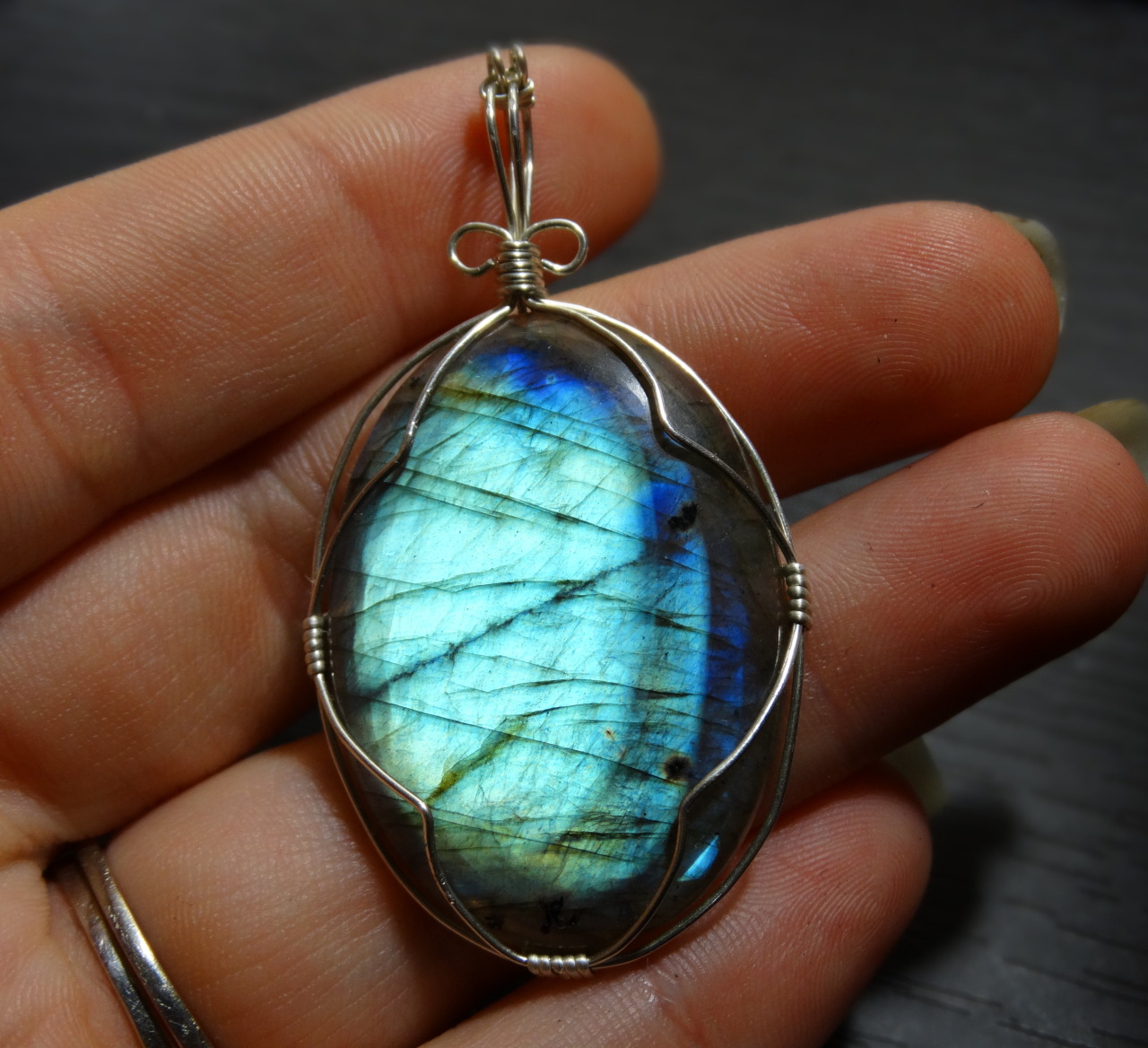 Bekkathyst: Labradorite And Moonstone Pendants...