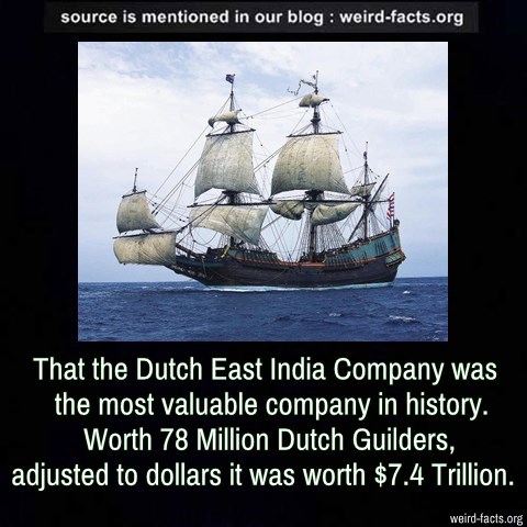 Weird Facts — That The Dutch East India Company Was The Most...