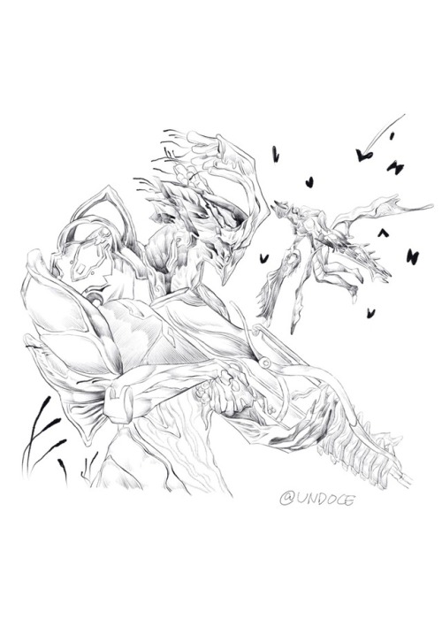 Warframe nidus titania fanart digital drawing digital art