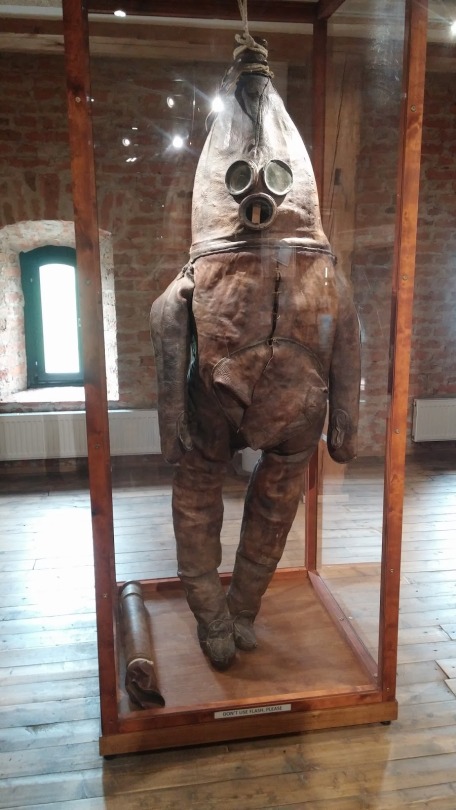 One of the oldest diving suits in existence - called Wanha Herra from early 18th century, Finland