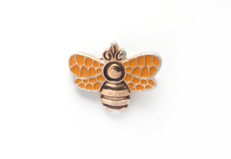 Honey bee vintage enamel pin