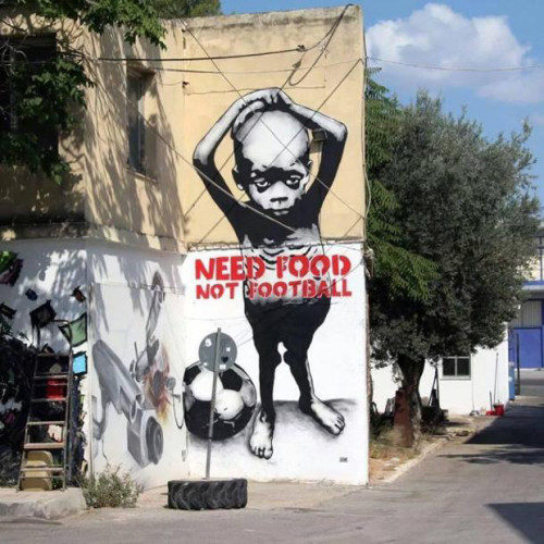 fir3wolf:teenmum:ahandofgod:Anti-Fifa Graffiti In Brazil:...