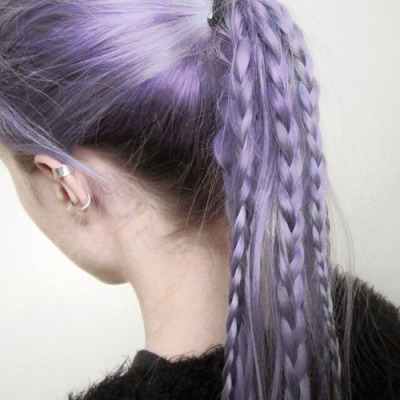 Purple Pastel Hair Tumblr