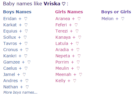 magical names for boy