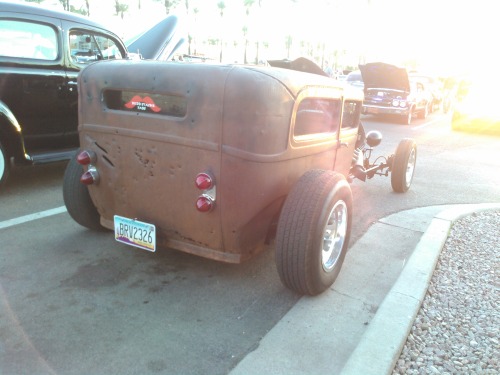 justneedsalittlework:Lots of details on this wild Rat Rod...