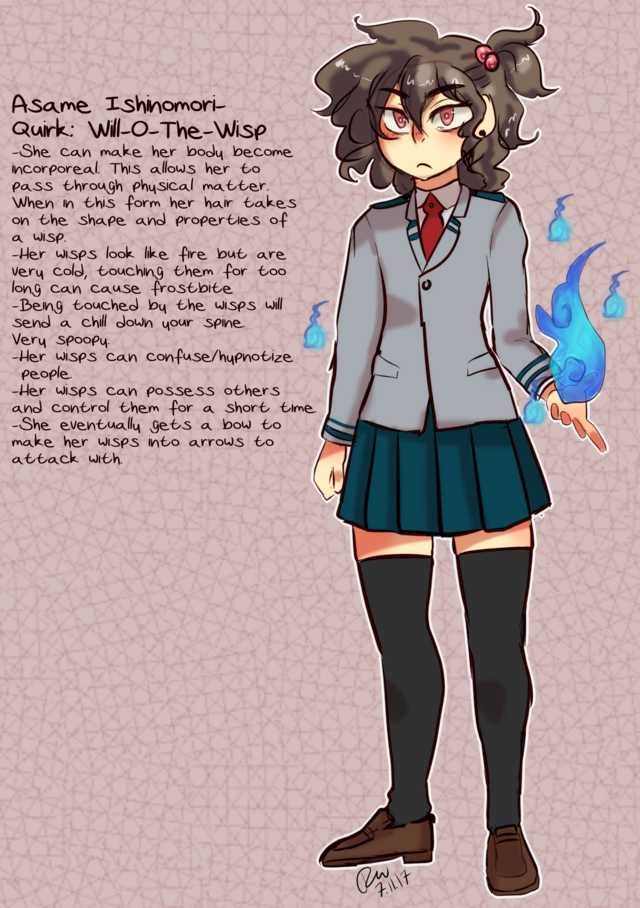 Made a BNHA oc Asame Ishinomori- Quirk:... - [...Arting...]