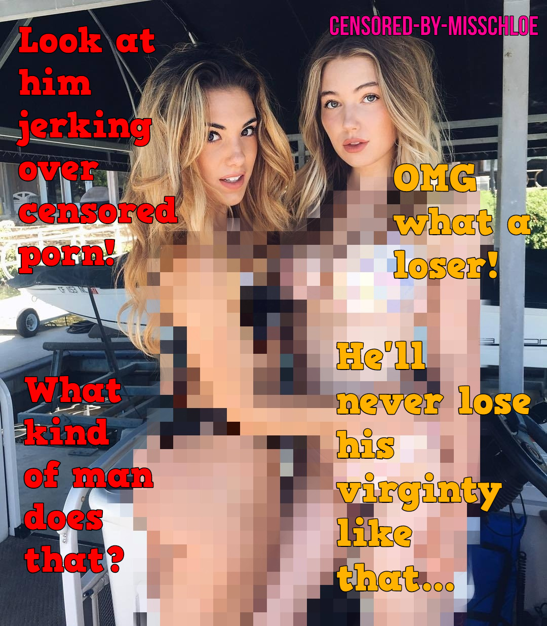 Humiliating Censored porn â€” censored-by-misschloe: Same ...