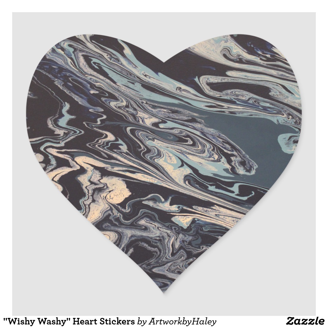 <p>“Wishy Washy” Heart Stickers -
Available Now on Zazzle! Created from original artwork by KC Artist Haley Sellmeyer.
</p>