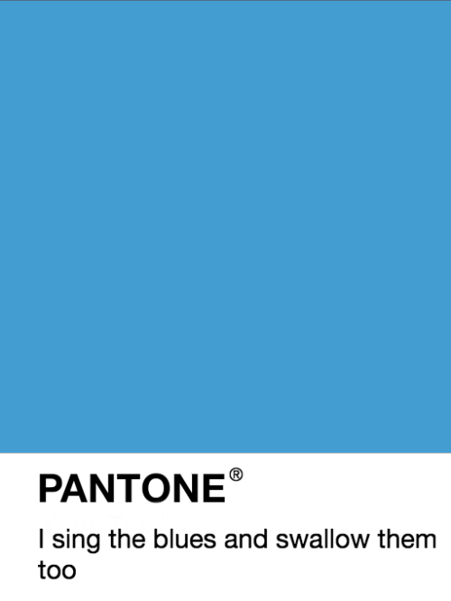 fobarthistory:Fall Out Boy + “blue” as Pantone swatches