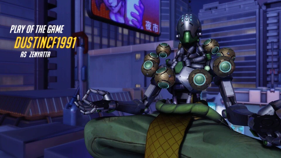 Zenyatta gets play of the game