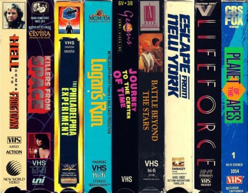 bluemanthoughts:thevaultofretroscifi:VHS boxes(via...