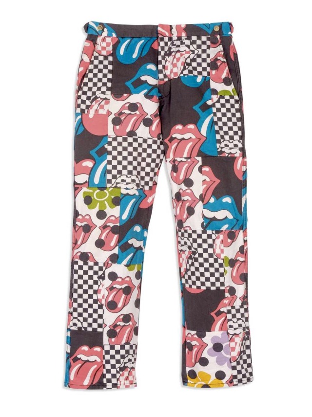 comme des garcons rolling stones pants