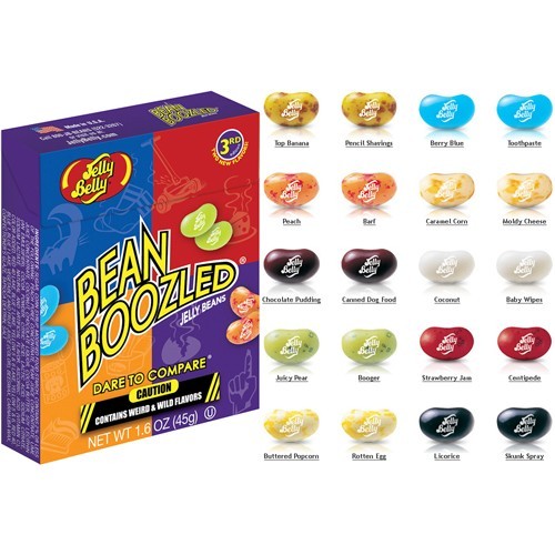 Harry Potter Jelly Bean Flavors Chart