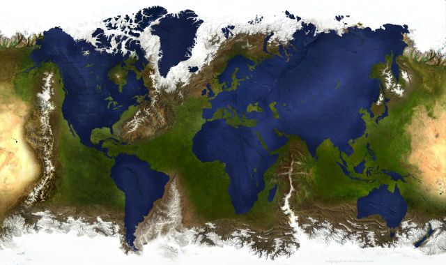 Inverted World Map. More inverted maps >> - Maps on the Web