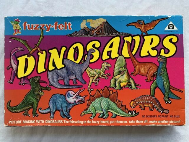 fuzzy felt dinosaurs