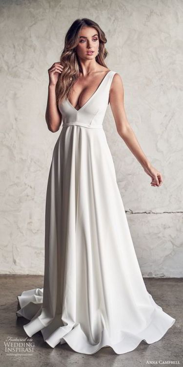 (via Anna Campbell 2020 Wedding Dresses — “Lumière” Bridal...