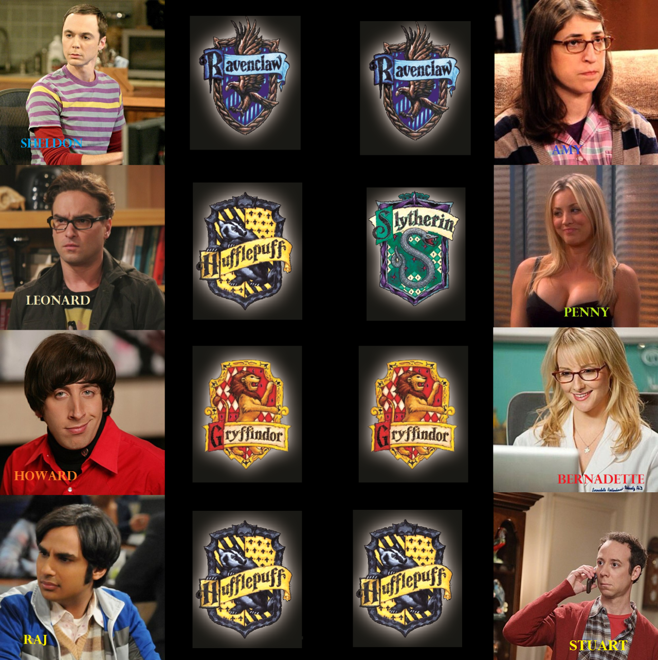 Sorting Hat For Other Fandoms — The Big Bang Theory: All House Edition