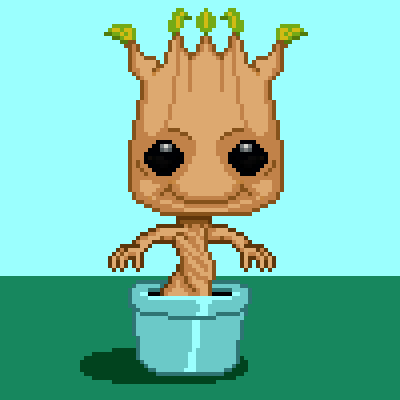 Pxlflx Dancing Groot Pixel Art Animation For Earth Day By