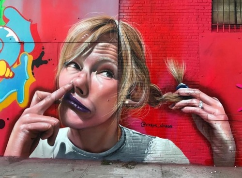 allthingssvu:Street art of Kelli Giddish - artist:...