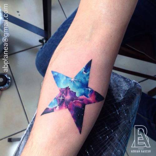 Triangle in Space tattoo by Adrian Bascur