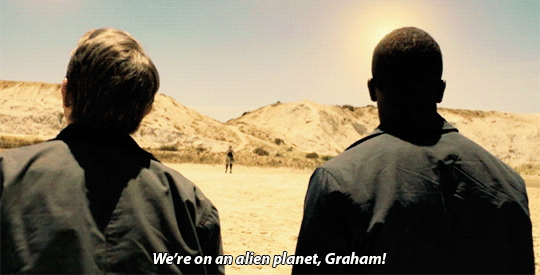 Doctor Who 11x02 The Ghost Monument Graham and Ryan first alien planet adventure in space Desolation