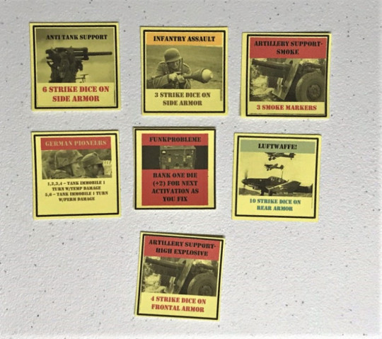 21 German Bonus Attack Cards