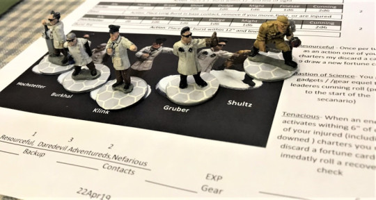 5 zombie Nazi Scientists at Pulp Alley
