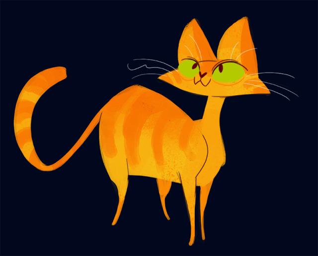 Daily Cat Drawings — 296: Orange Tabby