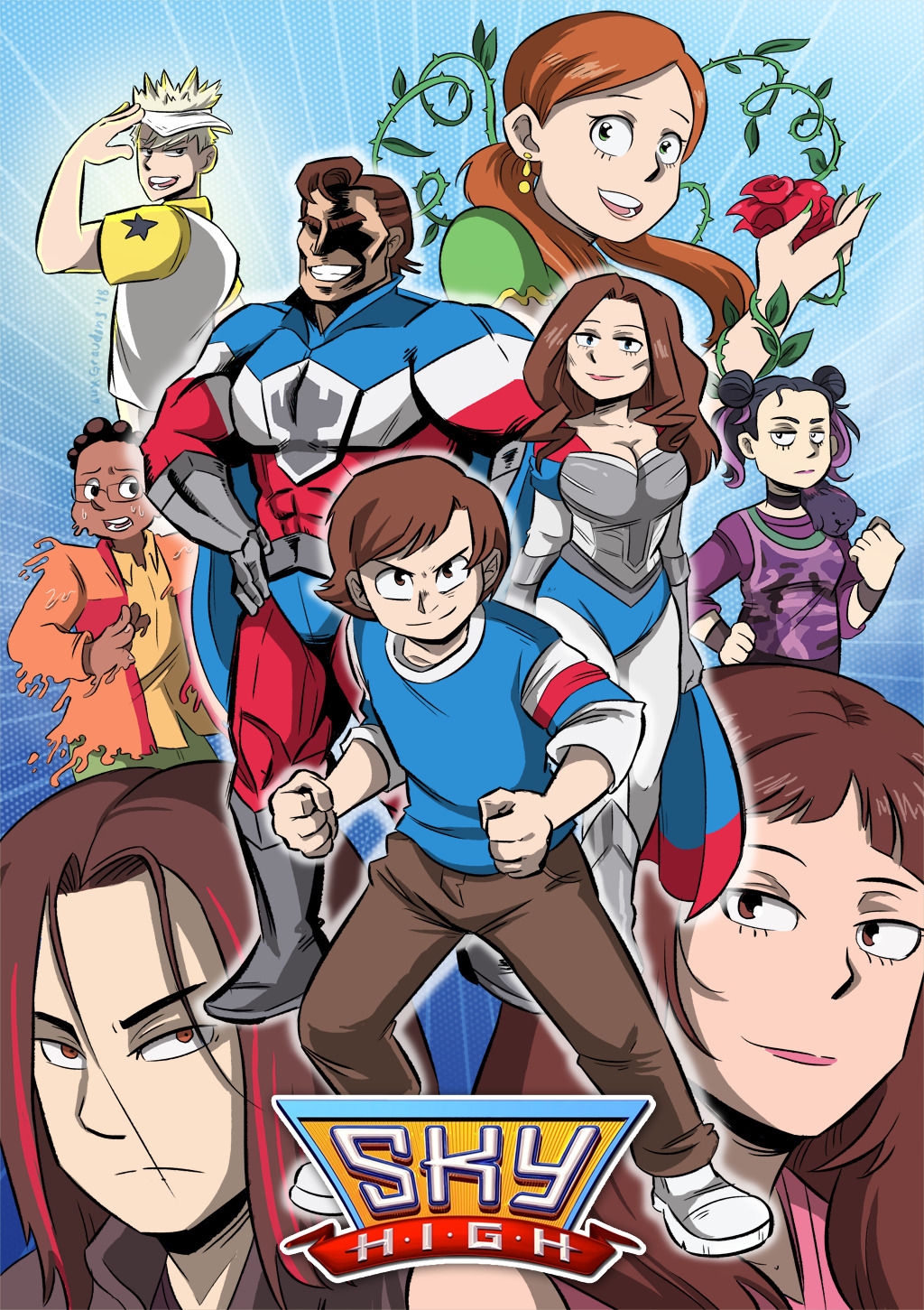 can’t believe Sky High finally got its own anime... - The Art of Alex