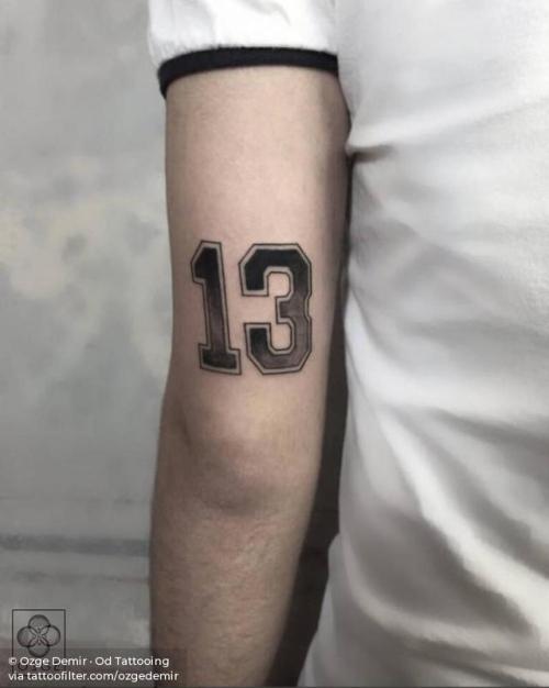 What does a tattoo of 13 on the nape of the neck mean  Quora