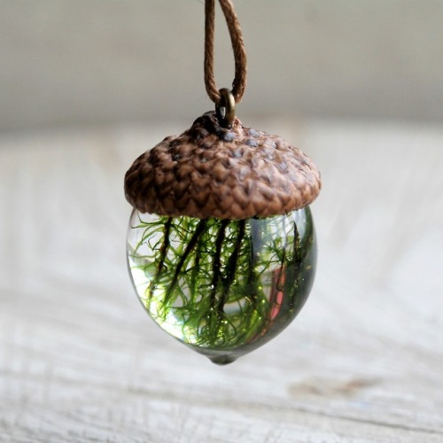 sosuperawesome:Acorn PendantsDabas Rotas on EtsySee our #Etsy...