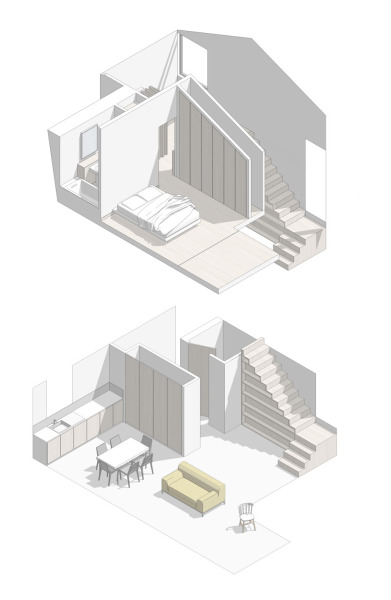 alma-nac:<br /><br />One of Alma-nac’s exciting current projects; the Watch House at Camber Sands. The Watch House responds to the traditional East Sussex vernacular of white shingle clad houses with a bespoke fibre-cement facade<br />