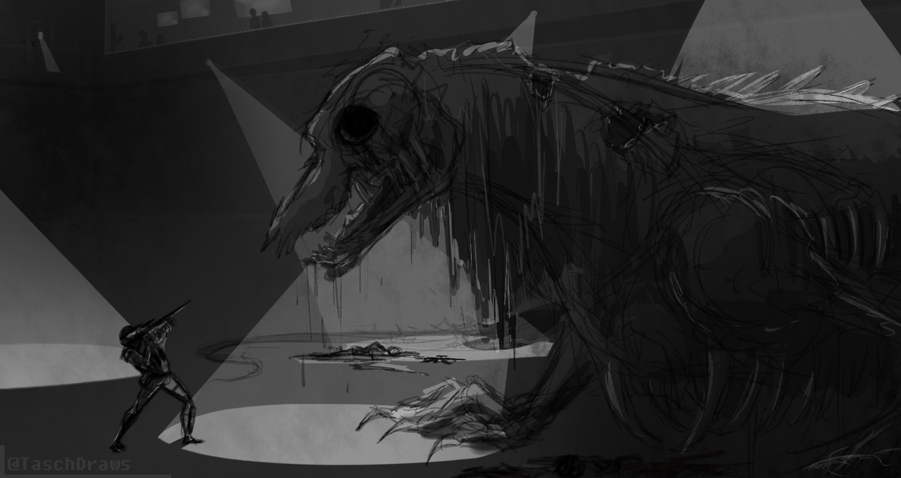 Scp 682 нарисовать