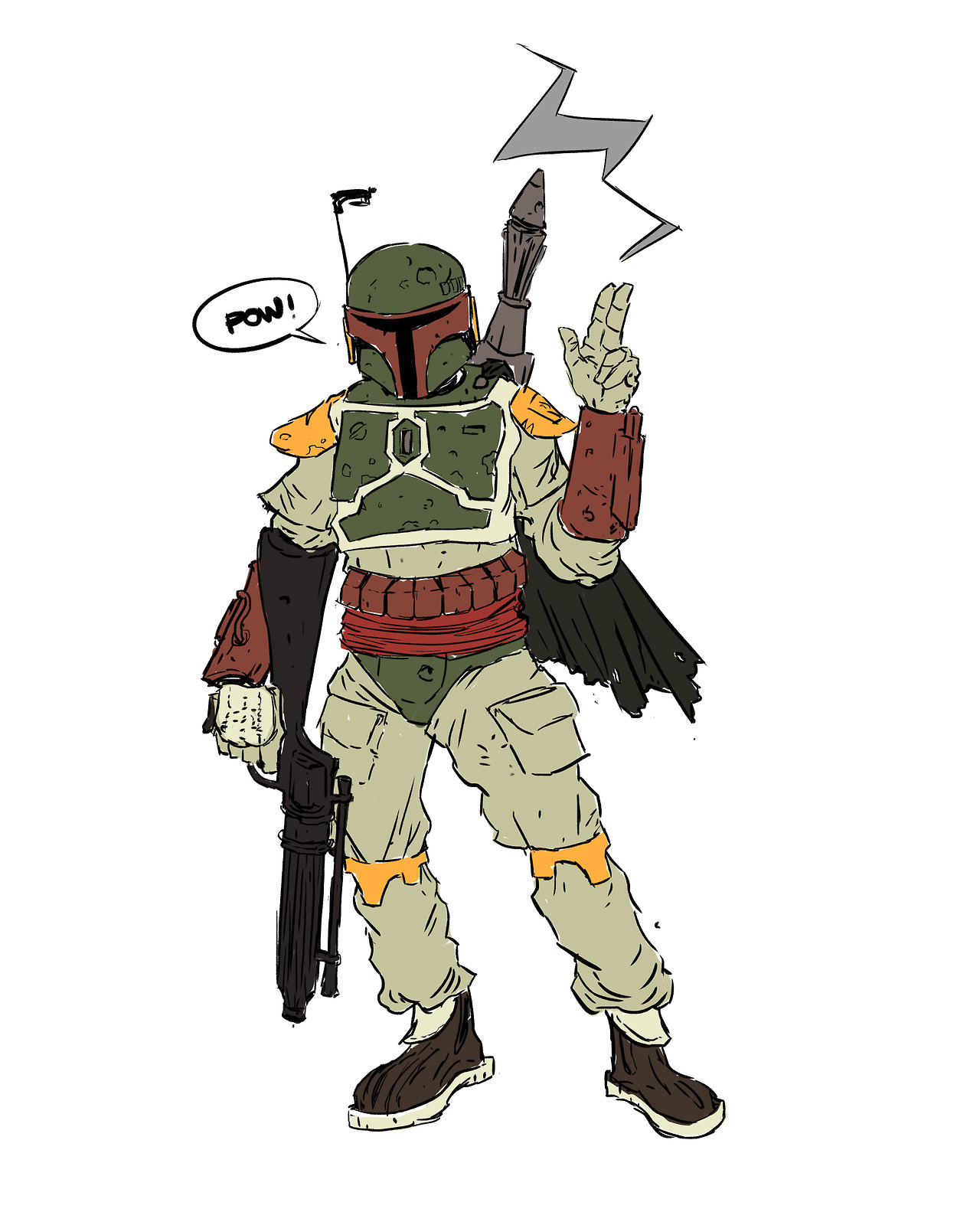 digital illustration of boba fett for today :) - bertikusart