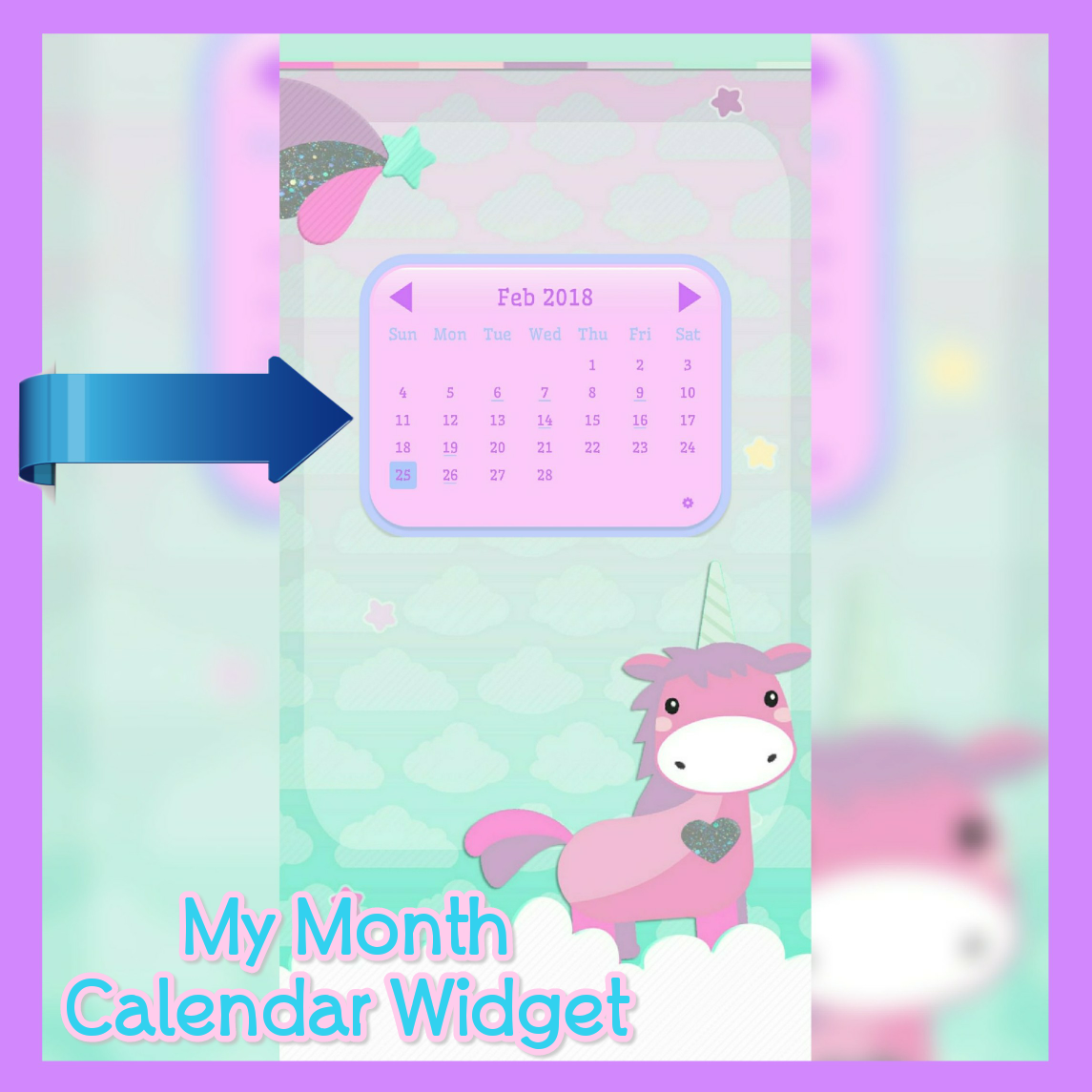 Diva Screens — My Month Calendar Widget is a super cute, fully...