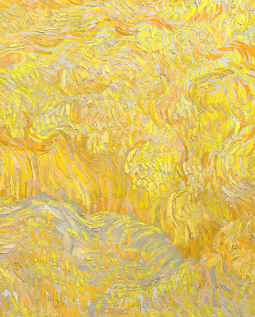 arsantiquis:Vincent van Gogh, detail of Wheatfield With a...