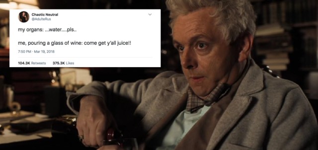 incorrect good omens quotes on Tumblr