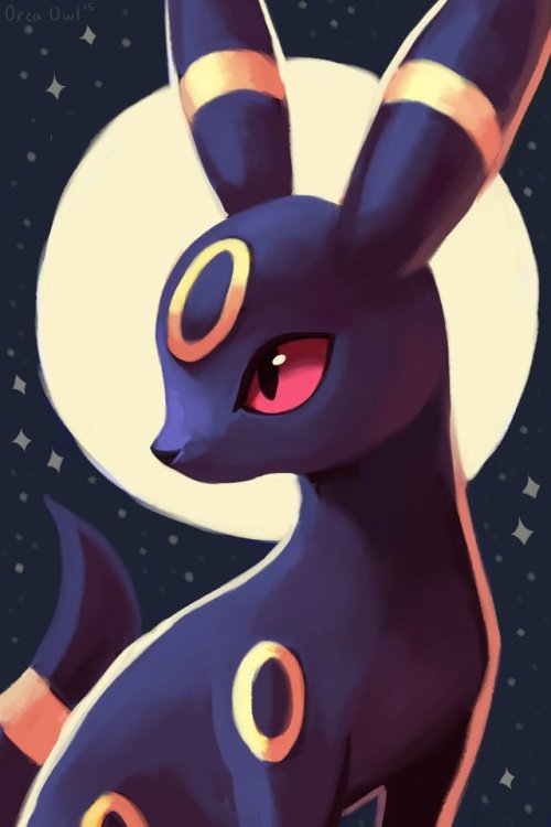 retrogamingblog:Eeveelution Paintings made by OrcaOwl