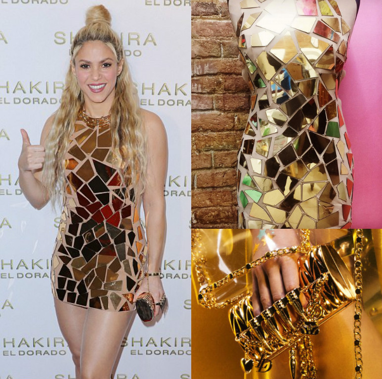 Shakira Gold Dress
