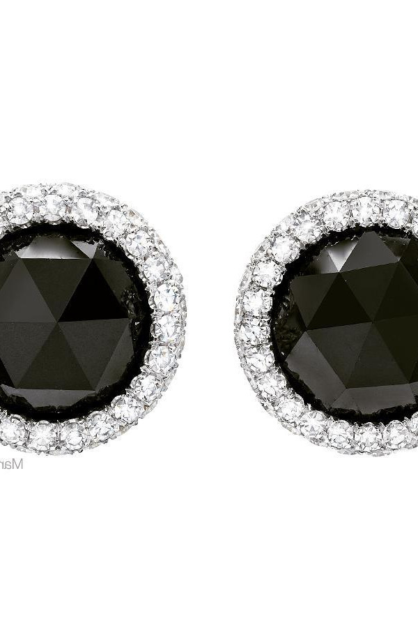 wedding bands for women, jewelry appraisal, fashionshow, dress, photography For your little black dress! Black diamond stud earrings make a perfect holiday gift!  _________________________________  , BlackDiamonds , MartinKatzJewels 