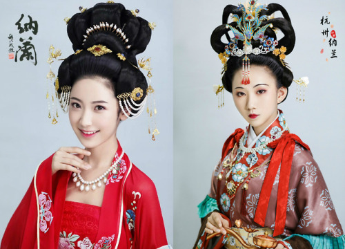 changan-moon:Traditional Chinese hanfu and makeup of various...