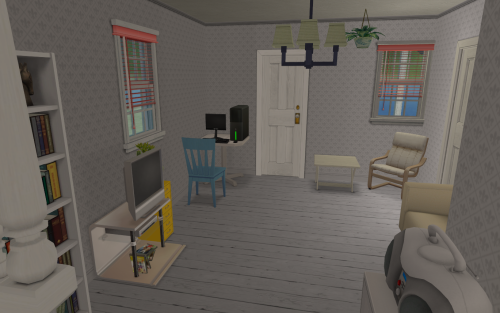 letthemplaysims:I uploaded a 1x2 1 bed 1 bath house to MTS!