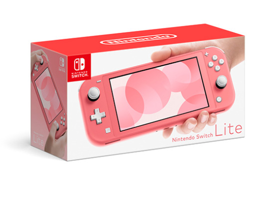 El nuevo y vibrante Nintendo Switch Lite color coral se lanzará el 3 de abril