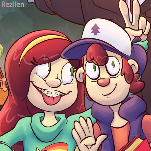 A whole bundle of arting!, My new Gravity Falls print is finally done ...