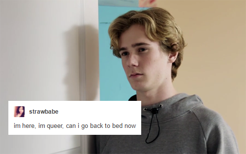 isakthesnake:ten minutes late to class with skam text post edits...