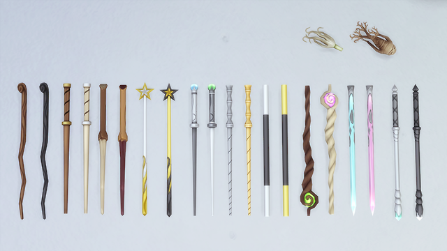 sims 4 cc harry potter wands