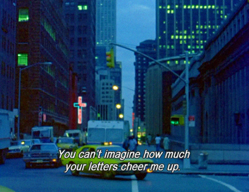 lucreciasmartel:News From Home1977, dir. Chantal Akerman. 